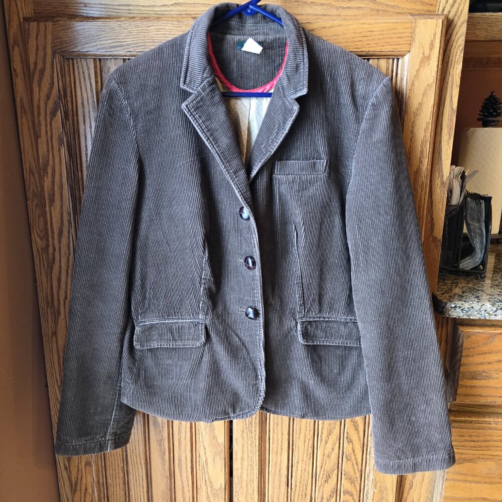 J Crew Brown Corduroy Jacket, size XL, EUC. *** Snowing Not Spotted - Picture 6 of 11